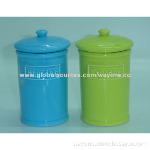 Ceramic cookie jar, Keep your biscuits fresh, food safe, easy take care, for tea/coffee storage
